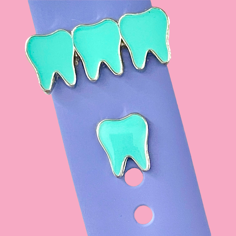 
            
                Load image into Gallery viewer, Tooth Smart Watch Bar- Turquoise Teeth
            
        