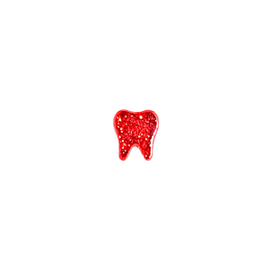 Red Glitter Mini Tooth Pin