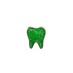 Original Tooth Pin - Green Glitter