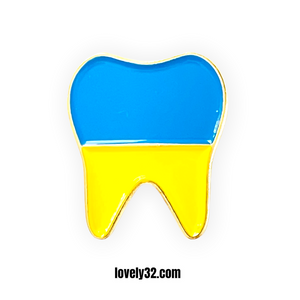 
            
                Load image into Gallery viewer, Ukraine Flag Tooth Pin
            
        