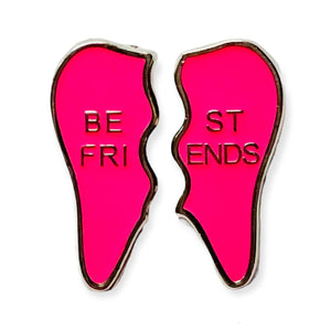 Specialty Best Friends Tooth Pin- Hot Pink