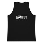 Howdy Tooth Cowboy Hat Tank Black Design