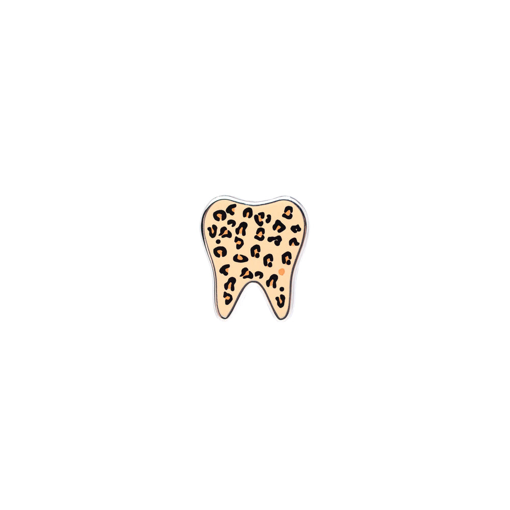 
            
                Load image into Gallery viewer, Specialty Tooth Pin - Original Leopard
            
        