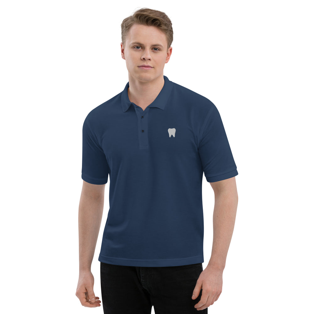 Men's Embroidered Tooth Polo Shirt