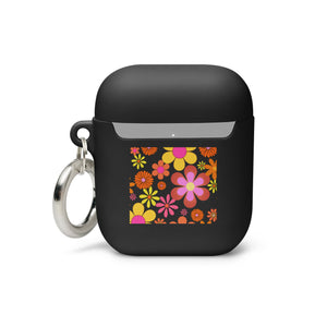 Dental Babe Retro Floral Rubber Case for AirPods®