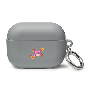 Dental Babe Retro Floral Rubber Case for AirPods®