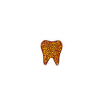 Original Tooth Pin - Rust Glitter