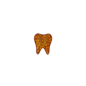 Original Tooth Pin - Rust Glitter