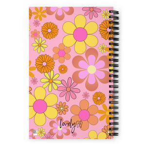 Dental Babe Floral Retro Spiral Notebook