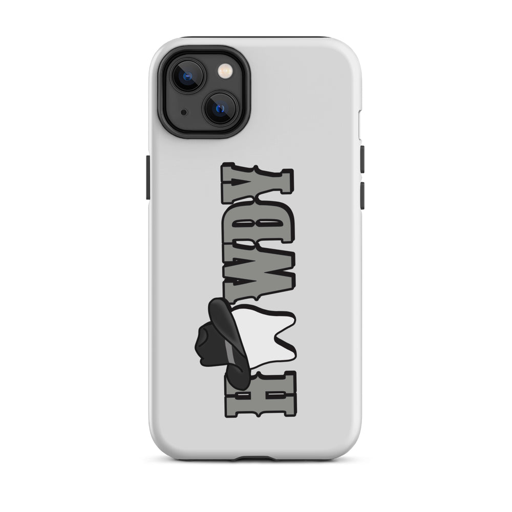 Howdy Tooth Tough Case for iPhone® Black Design