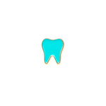 Original Tooth Pin - Turquoise  no no