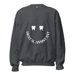 Dental Assistant Happy Tooth Smile Sweatshirt White Design