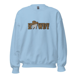 Howdy Tooth Sweatshirt Brown Embroidery