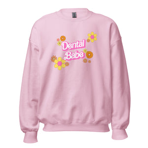 
            
                Load image into Gallery viewer, Dental Babe Retro Floral Sweatshirt
            
        