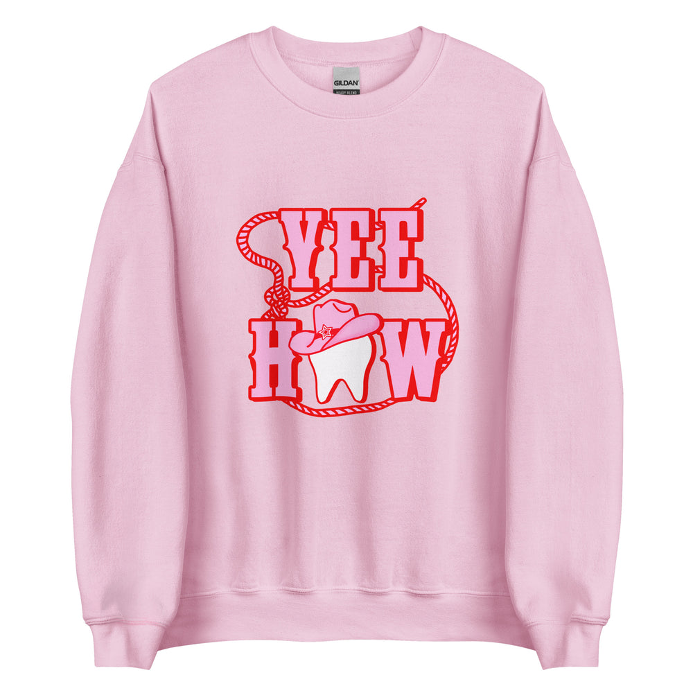 
            
                Load image into Gallery viewer, YeeHaw Cowgirl Tooth Sweatshirt
            
        