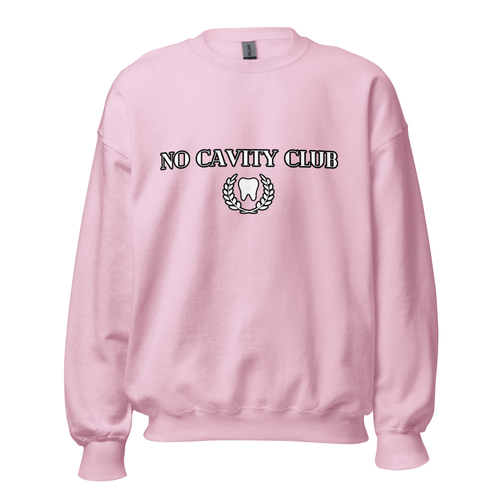 
            
                Load image into Gallery viewer, No Cavity Club Sweatshirt, Lux Font- Black and White Design
            
        