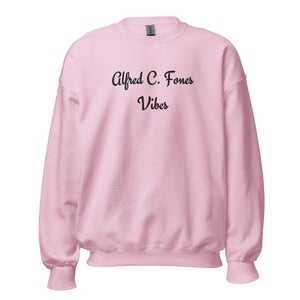 
            
                Load image into Gallery viewer, Alfred C. Fones Vibes Embroidered Sweatshirt
            
        