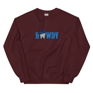 Howdy Tooth Sweatshirt Blue Embroidery