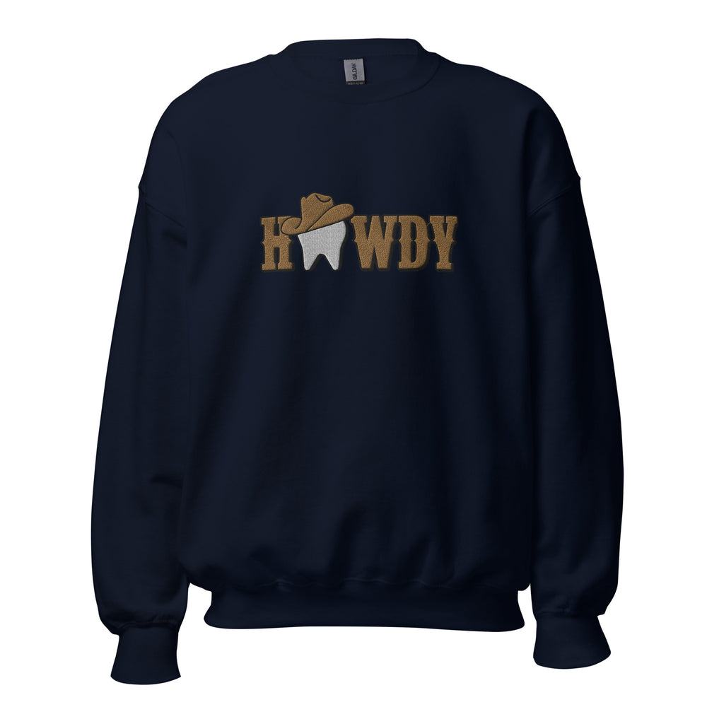 
            
                Load image into Gallery viewer, Howdy Tooth Sweatshirt Brown Embroidery
            
        