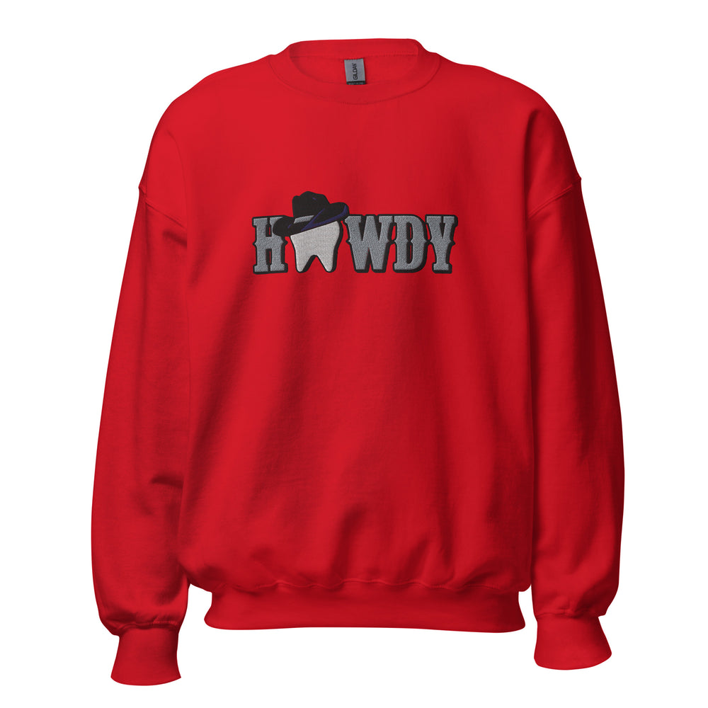 Howdy Tooth Sweatshirt Black Embroidery