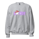 Howdy Cowgirl Tooth Brown Hat Sweatshirt Lavender Design