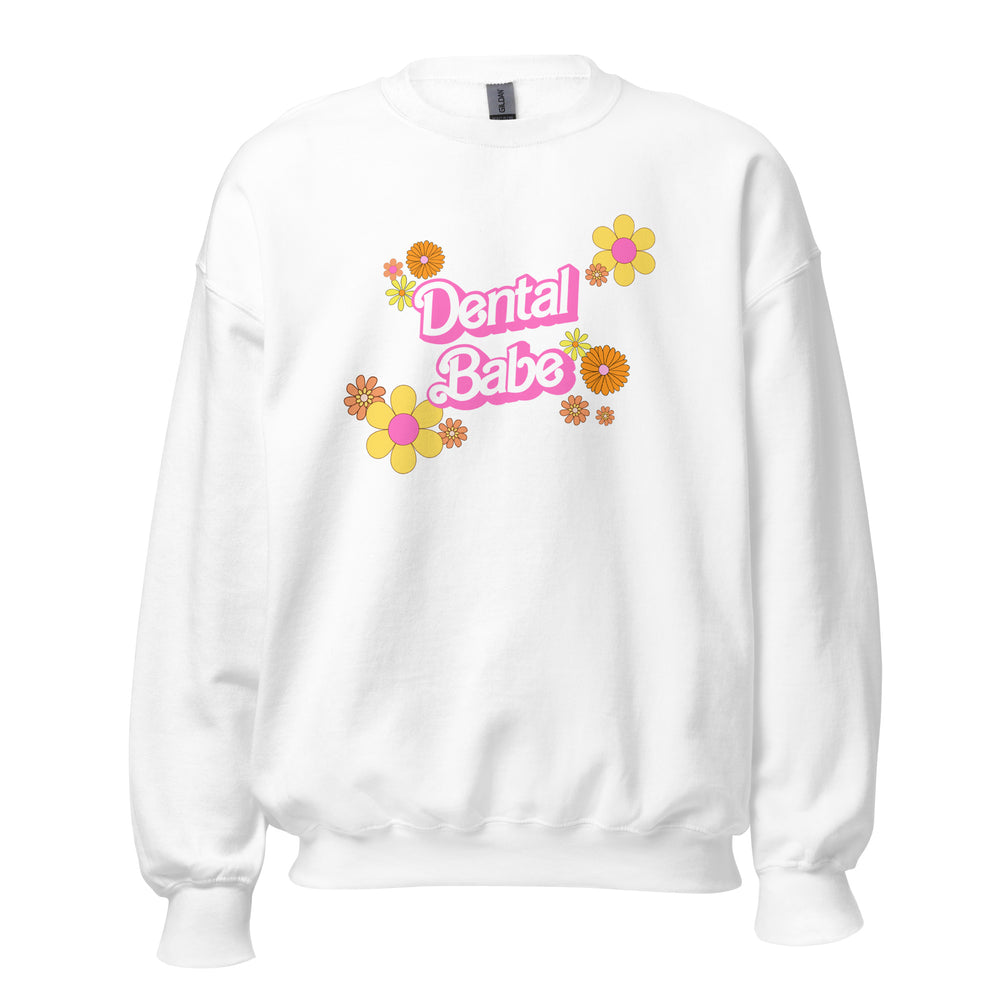 Dental Babe Retro Floral Sweatshirt