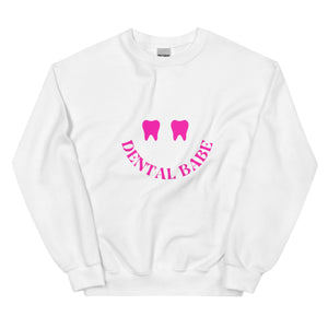 
            
                Load image into Gallery viewer, Dental Babe Happy Tooth Smile Sweatshirt
            
        