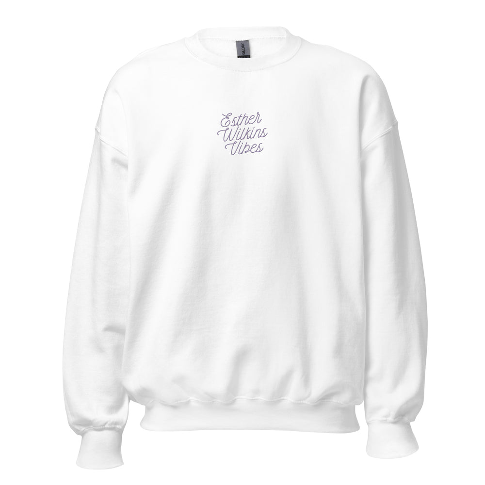 Esther Wilkins Vibes Embroidered  Sweatshirt