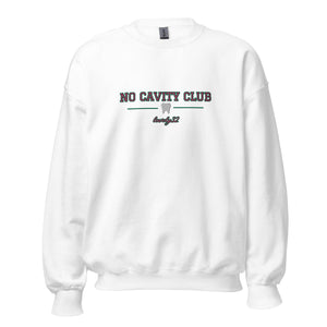 
            
                Load image into Gallery viewer, No Cavity Club Embroidered Sweatshirt Pink &amp;amp; Green Design
            
        
