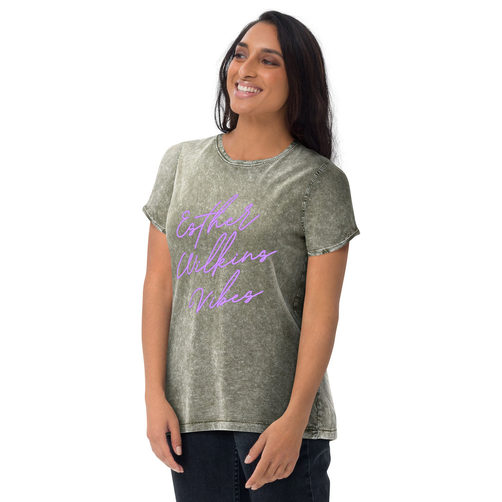 Esther Wilkins Vibes Denim T-Shirt