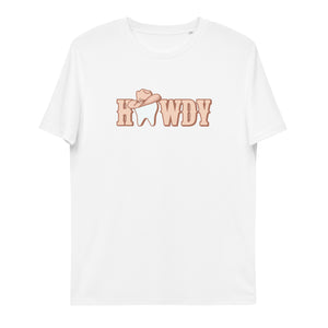 
            
                Load image into Gallery viewer, Howdy Cowgirl Tooth Organic Cotton T-Shirt Neutral Design
            
        