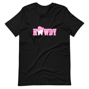 Howdy Cowgirl  Pink Hat T-Shirt Pink Design