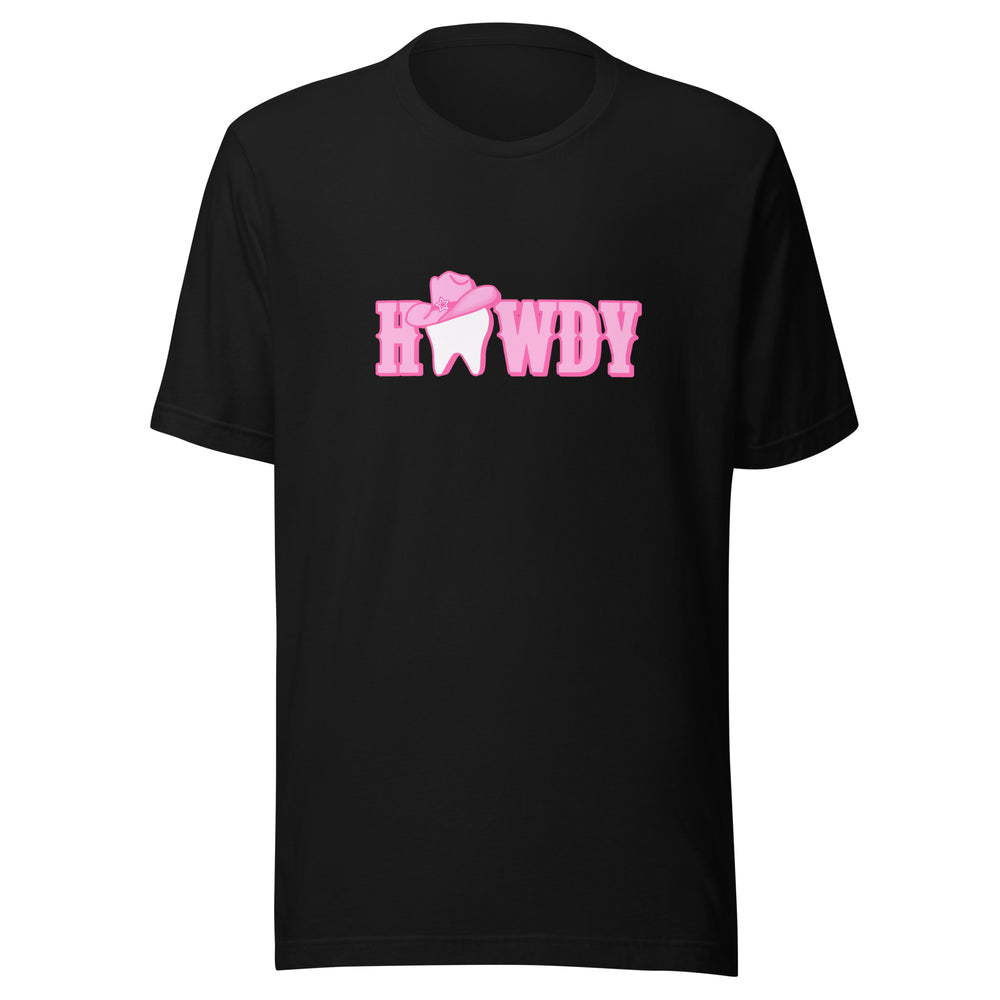 Howdy Cowgirl  Pink Hat T-Shirt Pink Design
