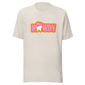Howdy Cowgirl Tooth Retro Design Unisex T-Shirt