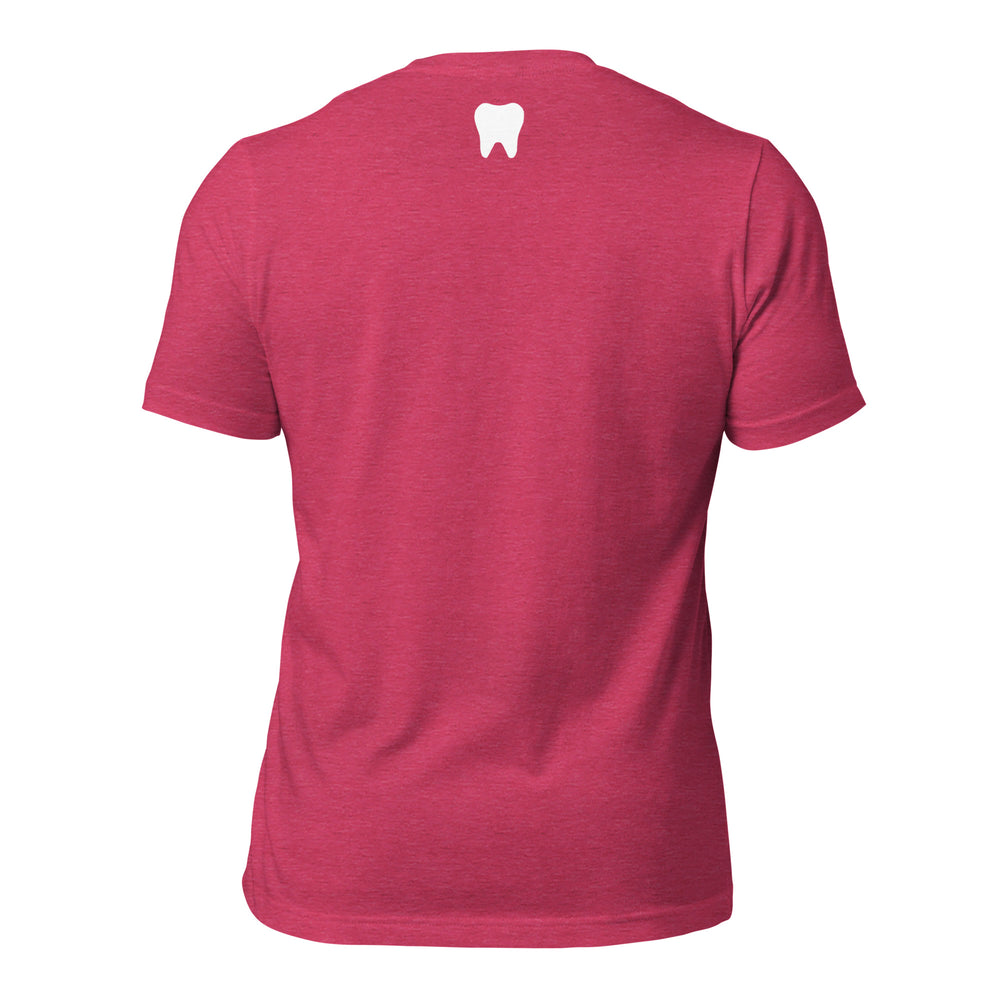 Cool Dental Mom T-Shirt Pink & Red Design
