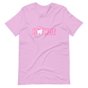 Howdy Cowgirl  Pink Hat T-Shirt Pink Design