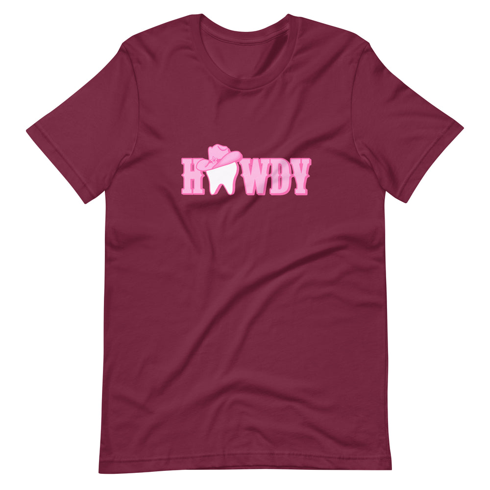 
            
                Load image into Gallery viewer, Howdy Cowgirl  Pink Hat T-Shirt Pink Design
            
        