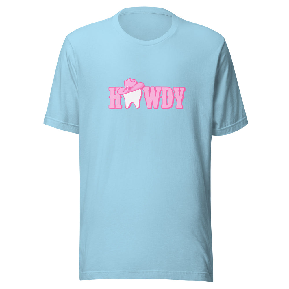 Howdy Cowgirl  Pink Hat T-Shirt Pink Design