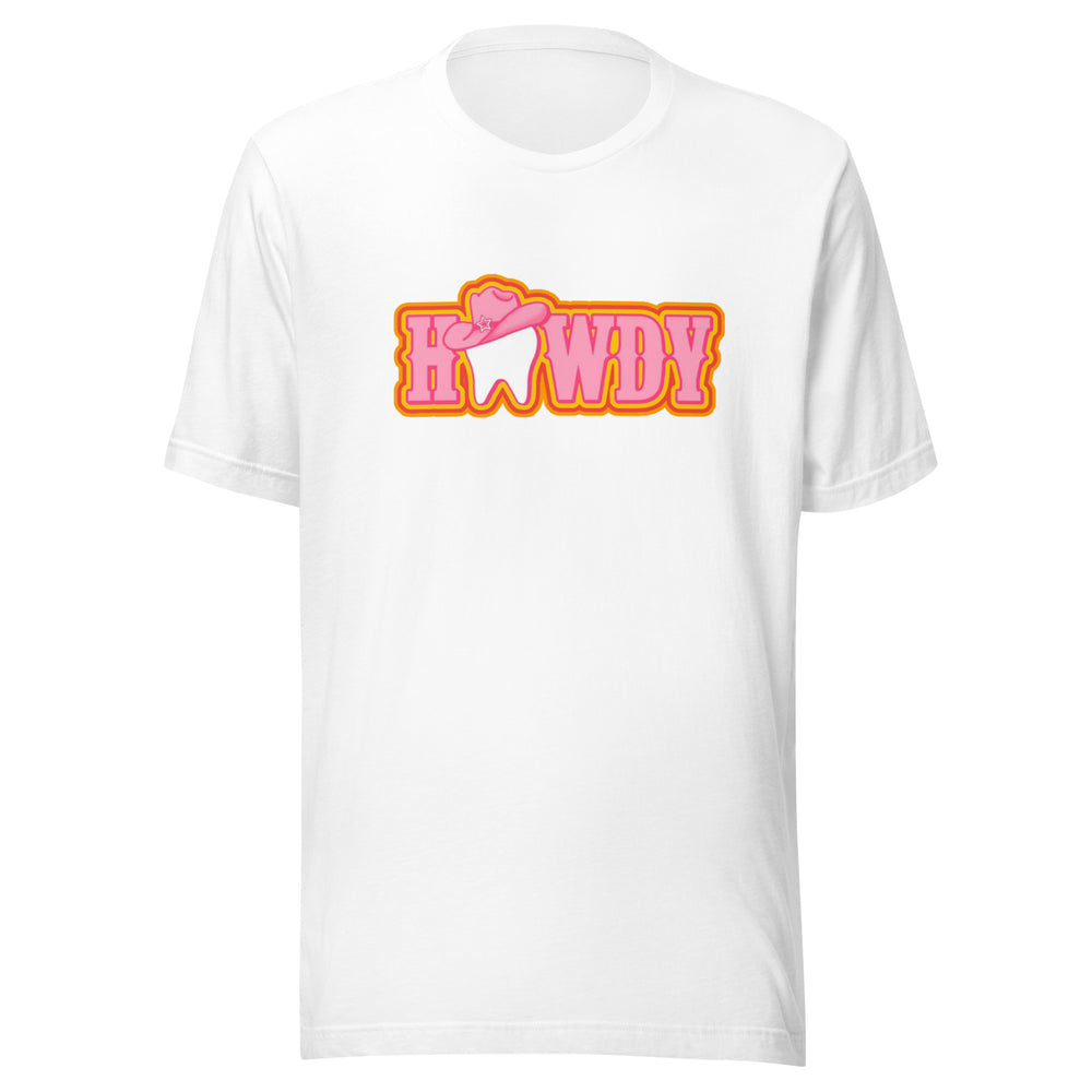 Howdy Cowgirl Tooth Retro Design Unisex T-Shirt