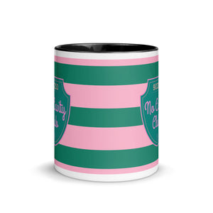 No Cavity Club 90210 Striped Mug with Color Inside