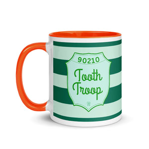 Tooth Troop Striped Mug with Color Inside