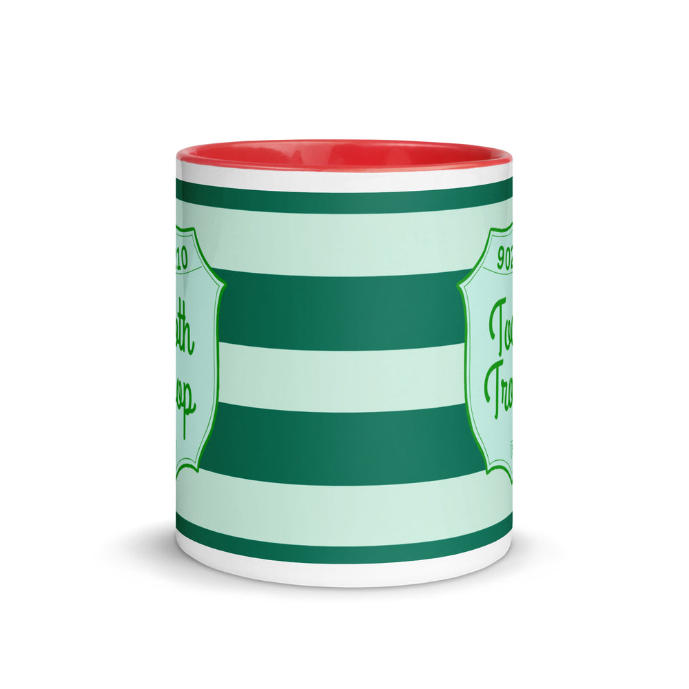Tooth Troop Striped Mug with Color Inside