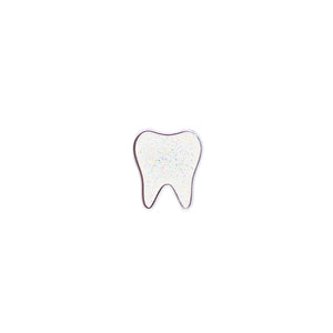Original Tooth Pin - White Glitter