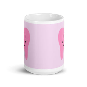 
            
                Load image into Gallery viewer, Pink Happy Tooth Mug
            
        