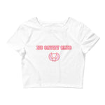 No Cavity Club Women’s Crop Tee Red and Pink Design