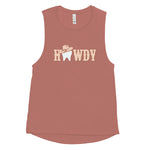 Howdy Tooth Cowgirl Ladies’ Muscle Tank- Neutral Design