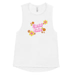 Dental Babe Retro Floral Ladies’ Muscle Tank