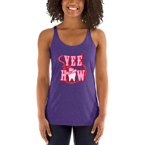 
            
                Load image into Gallery viewer, YeeHaw Tooth Cowgirl Women&amp;#39;s Racerback Tank
            
        