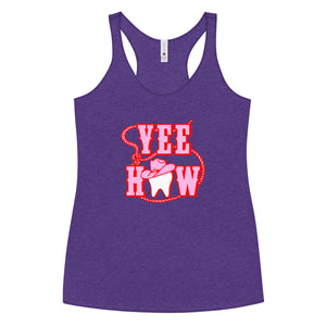 
            
                Load image into Gallery viewer, YeeHaw Tooth Cowgirl Women&amp;#39;s Racerback Tank
            
        